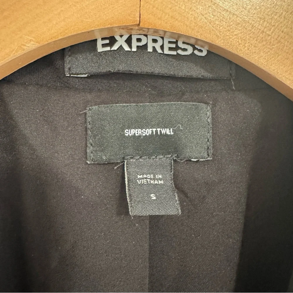 Express Black Super Soft Twill Blazer